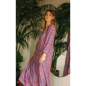 Natalie Martin Briana Floral Maxi Dress size M medium